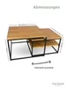 holz4home® Couchtisch 2er-Set aus hochwertigem Eichenholz I Produktbild-Vorschau 6