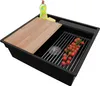 PRIMAGRAN Spülbecken Schwarz 58x53cm, Granitspüle 1 Becken Produktbild-Vorschau 1