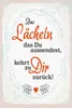 vianmo Holzschild 30x20 cm Lächeln kommt zu DIR zurück Produktbild-Vorschau 1