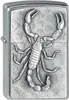 Zippo 207 Scorpion Emblem Chrom gebürstet Winddicht Produktbild-Vorschau 2