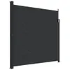 vidaXL Tenda laterale estensibile nera 200x500 cm Anteprima dell’immagine prodotto 1