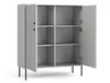 AX LIVING Kommode Grau Irelis 105,4 cm Schwarz Details Produktbild-Vorschau 2