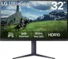 A gaming monitor displaying a fantasy landscape with a knight on horseback. Produktbild-Vorschau