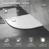 LuxeBath Duschwanne 80x80 cm Weiß mit Ablaufgarnitur, Produktbild-Vorschau 2