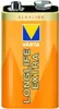 A studio shot of a VARTA 9V battery against a white background. Voir les images du produit