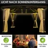 Alu-Pavillon PREMIUM 3x4m beige inkl. LEDs Produktbild-Vorschau 6