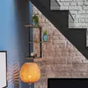Relaxdays Eckregal, 3 Zickzack Ablagen, HBT: 42,5x26,5x26,5 Produktbild-Vorschau 2