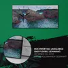 Leinwand Wanduhr Wandkunst Uhr Geräuschlos 60x30 Rochers Produktbild-Vorschau 5