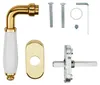 SOTECH Fenstergriff MATTEO Messing Glanz – Griff Porzellan Produktbild-Vorschau 2