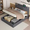 Fortuna Lai Polsterbett 140x200cm mit USB, Jugendbett Produktbild-Vorschau 3