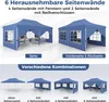 COSTWAY Pavillon 3x6m, Faltpavillon mit 6 abnehmbaren Produktbild-Vorschau 5