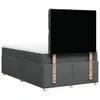 Boxspringbett mit Matratze Dunkelgrau 120x190 cm Stoff Produktbild-Vorschau 6