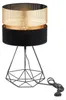 KAR-LIGHTING Tischlampe 1-flammig Schwarz‑Gold Metall für Produktbild-Vorschau 1
