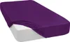 A purple fitted sheet is shown on a mattress. Produktbild-Vorschau