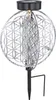 GLOBO Solarleuchte Garten Scheibe 20cm Solarlampe Außen Produktbild-Vorschau 1