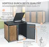 ML-Design 3-zásobník na 3 koše 240L 200x80x116,3 cm Náhľad obrázku produktu 3