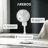 AREBOS Ventilateur sur pied 55 W | Ø 23 cm, oscillation 3D, Voir les images du produit 13
