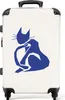 NoBoringSuitcases.com® Großer Koffer - Kunst - Katze - Produktbild-Vorschau 1