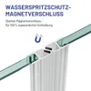 IMPTS Schwingtür Duschkabine 120x185cm Doppeltür Pendeltür Produktbild-Vorschau 9