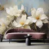 Muralo Vlies Fototapete BLUMEN Blätter Natur Malarei Produktbild-Vorschau 4