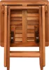 The back of a folded wooden table and chair set. Podgląd zdjęcia produktu
