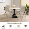 COSTWAY Lot de 4 chaises pliantes, chaises pliantes pouvant Voir les images du produit 4