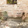 Banc de jardin "œil de paon" en métal, patiné vert en Voir les images du produit 7