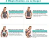 MODFU Kindertrage Bauchtrage Rückentrage Babytrage Produktbild-Vorschau 8