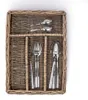 ZELLER Besteckkorb 14177 im Landhausstil, Weide, 35 x 26 x Produktbild-Vorschau 3