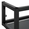 vidaXL Umywalka ścienna na stelażu czarna 79x38x31 cm Podgląd zdjęcia produktu 7