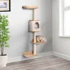 PawHut Wand-Kratzbaum 38 x 30 x 149 cm mit mehreren Produktbild-Vorschau 2