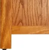 A close-up view of the corner of a wooden bookshelf, showing the grain and construction. Podgląd zdjęcia produktu