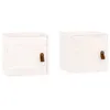 vidaXL Armadi a muro 2 pz. Bianco 31,5x30x30 cm in legno di Anteprima dell’immagine prodotto 9