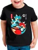 BaumwolleCloud Gyarados Wave Kinder T-Shirt monster game Produktbild-Vorschau 1