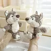 Wolf Plüschtier 24cm Kuscheltier Grau Weich Cartoon Produktbild-Vorschau 6