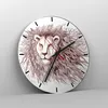 Wanduhr - Rund - Glasuhr - Löwe König Tierwelt Pelz - Produktbild-Vorschau 4
