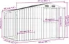 vidaXL Capanno da giardino Marrone 277x192,5x179 cm Acciaio Anteprima dell’immagine prodotto 8
