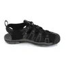 A side view of a black and gray KEEN Clearwater Cnx M Sandale Herren. Produktbild-Vorschau