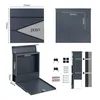 XXL Wandbriefkasten Postkasten briefkästen mit Schloss Produktbild-Vorschau 4