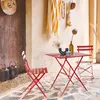 Set tavolo da giardino pieghevole in acciaio con 2 sedie, Anteprima dell’immagine prodotto 3