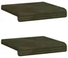 vidaXL Bankkissen 2 stk. Plüschcord Grün Tiefe 35 cm Produktbild-Vorschau 6