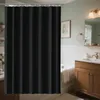 OKWISH Duschvorhang Schwarz 180x220 cm mit Haken, Produktbild-Vorschau 7