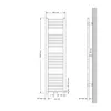 LuxeBath koupelnový radiátor Sahara, 300x1400 mm, Náhled obrázku produktu 4