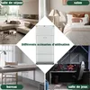 Mobile in vetro con illuminazione a LED, 163 x 78,5 x 35 Anteprima dell’immagine prodotto 8
