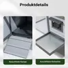 Wiltec Hasenstall hellgrau 1460 x 750 x 830 mm mit Produktbild-Vorschau 6