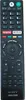 A black Sony TV remote control is shown against a white background. Podgląd zdjęcia produktu