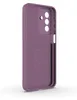 A purple phone case shown from the side and back. Produktbild-Vorschau