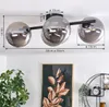 Isorella Deckenlampe aus Metall/Glas in Schwarz/Rauchfarben Produktbild-Vorschau 4