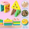 Montessori Holz Steckspiel Lernspielzeug Sortier- & Produktbild-Vorschau 3