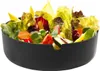 Salatschüssel-Set XXL - Schwarz - Braun - Kunststoff - Holz Produktbild-Vorschau 2